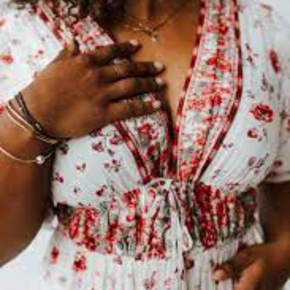 Free People Women's Lysette Boho Style Floral Maxi Dress Size M | L | XL - Picture 4 of 9